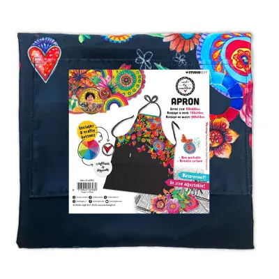 Studio Light - Art by Marlene -  Apron (Incl. 3 Crafty Buttons) (ABM-25-APR01)