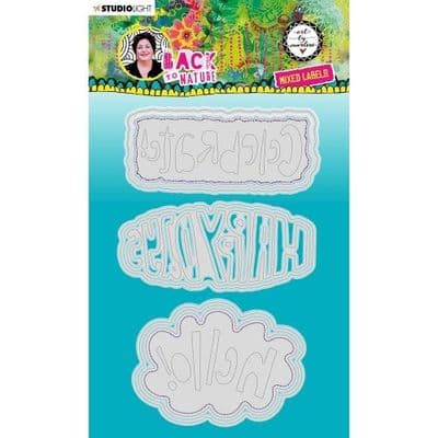 Studio Light - Art By Marlene - Back to Nature Collection -  Mixed Labels Cutting Die Set
