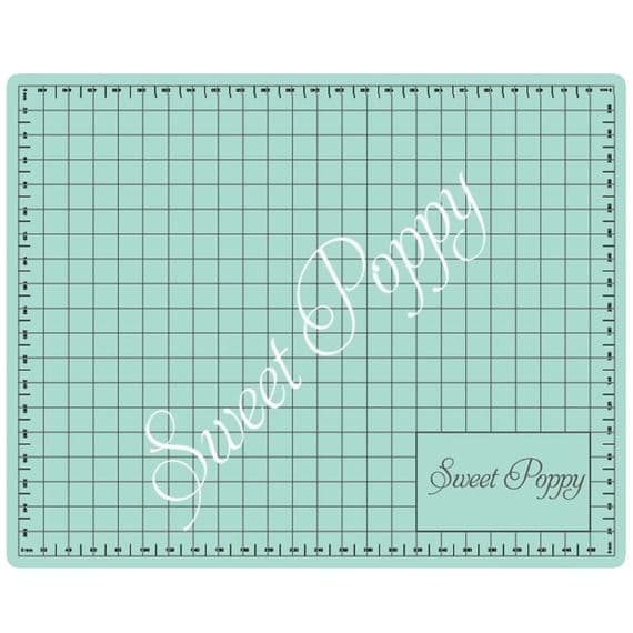 Sweet Poppy Stencil: A3 Silicone Craft Mat