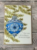 Sweet Poppy Stencil: A6 Stamp Christmas Bauble