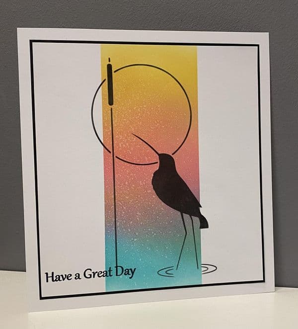 Sweet Poppy Stencil: Curlew (Bird 1)