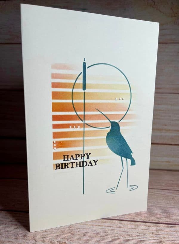 Sweet Poppy Stencil: Curlew (Bird 1)