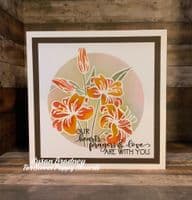 Sweet Poppy Stencil: Lily Circle