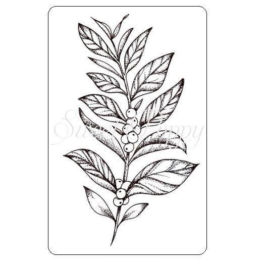 Sweet Poppy Stencil:  Snowberries Stamp