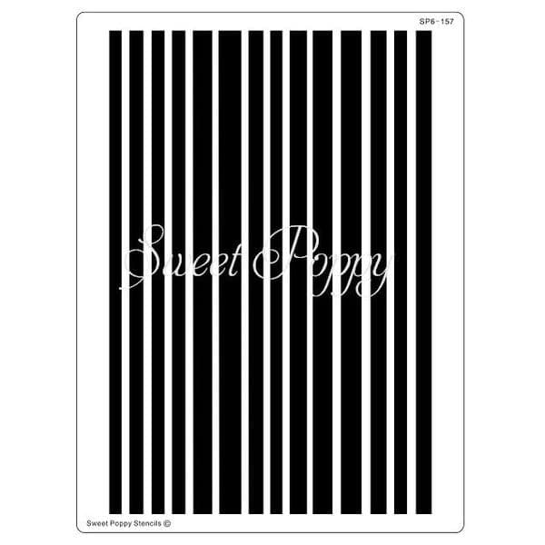 Sweet Poppy Stencil: Stripes Backplate