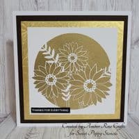 Sweet Poppy Stencil: Sunflower Circle