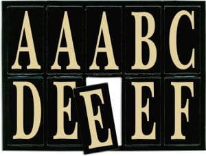 Teresa Collins Junkitz Chipboard Letterz (40 Letters Per Pack)