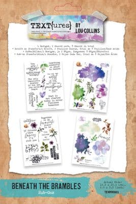 TEXT{ures} Beneath the Brambles 6in x 8in Rub-On Transfer Set