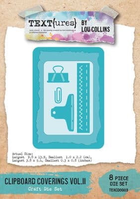 TEXT{ures} Clipboard Coverings Vol.II Craft Die Set