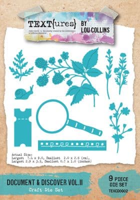 TEXT{ures} Document & Discover Vol.II Craft Die Set