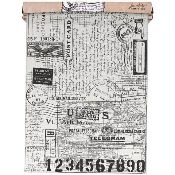 TH93181 Tim Holtz® Idea-ology, Tissue Wrap - Postale