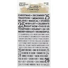 TH94194 - Tim Holtz® Idea-ology™ - Remnant Rubs - Christmas Tiny Text