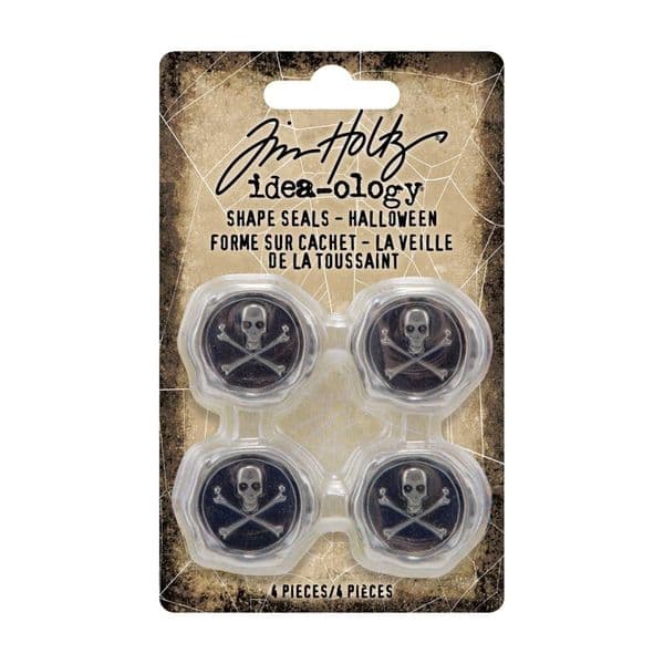 TH94269 - Tim Holtz® Idea-ology™ - Halloween Metal Shape Seals 4/Pkg