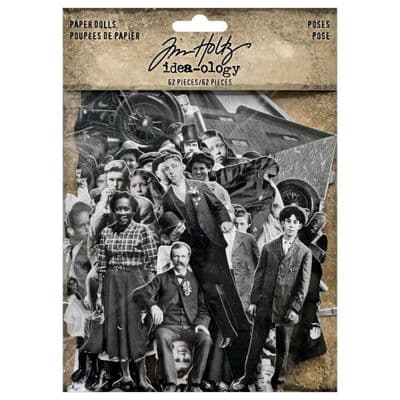 TH94376 - Tim Holtz® Idea-ology - Paper Dolls Poses 62 Pieces