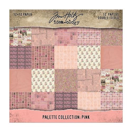 TH94455 Tim Holtz® Palette Collection:  Pink (12"x12")