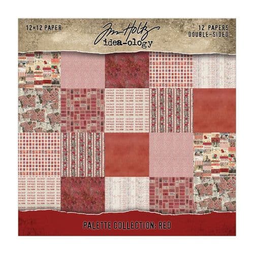 TH94456 Tim Holtz® Palette Collection:  Red (12"x12")