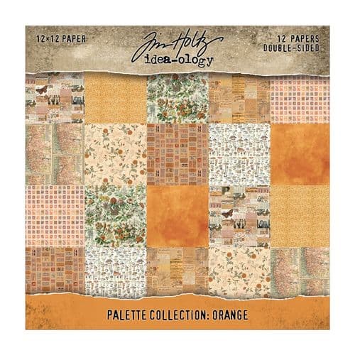 TH94457 Tim Holtz® Palette Collection:  Orange (12"x12")