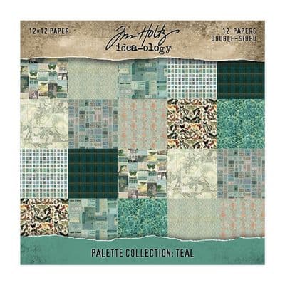 TH94461 Tim Holtz® Palette Collection:  Teal (12