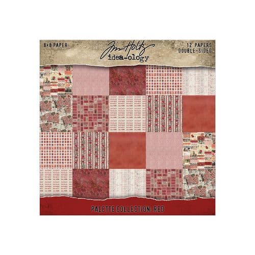 TH94470 Tim Holtz® Palette Collection: Red (8"x8")