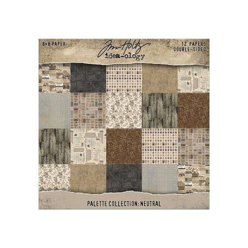 TH94473 Tim Holtz® Palette Collection: Neutral (8"x8")