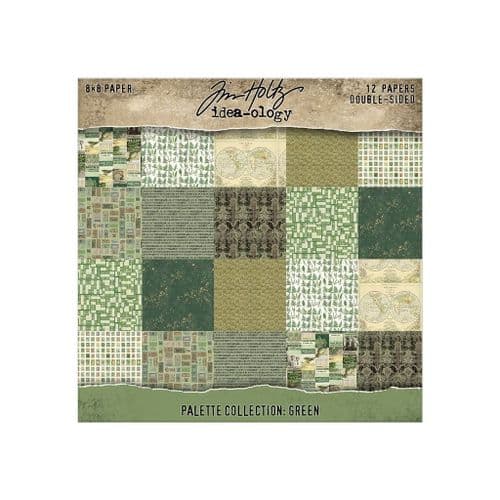 TH94474 Tim Holtz® Palette Collection: Green (8"x8")