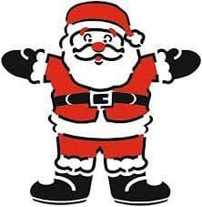 That Special Touch - 6 in x 6 in Duo Mask - Santa (Father Christmas)