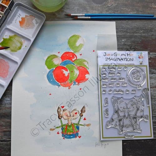 The Clan McGregor Stamps - Seamus is falling for you - Tracy Easson Illustrations