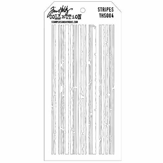 THS004 Stampers Anonymous Tim Holtz Layering Stencil - Stripes