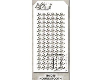 THS055 Stampers Anonymous Tim Holtz Layering Stencil - Houndstooth