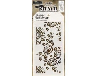 THS075  Tim Holtz Layering Stencil - Roses