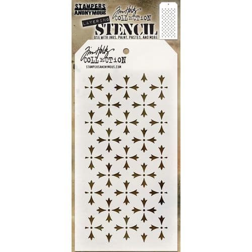 THS090  Tim Holtz Layering Stencil - Crossed