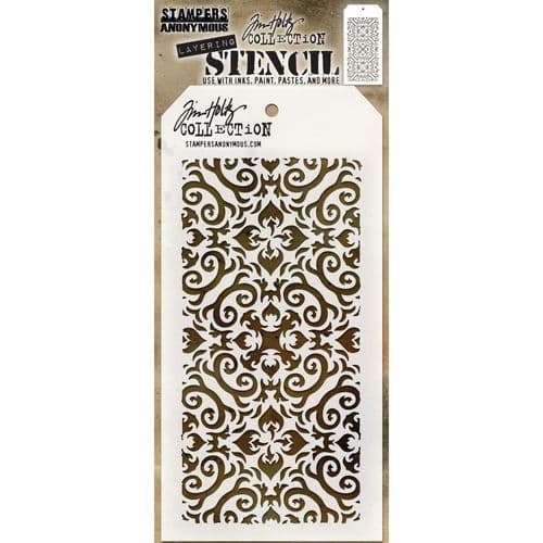 THS091  Tim Holtz Layering Stencil - Flames