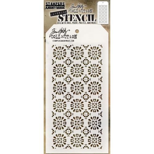 THS092  Tim Holtz Layering Stencil - Rosette