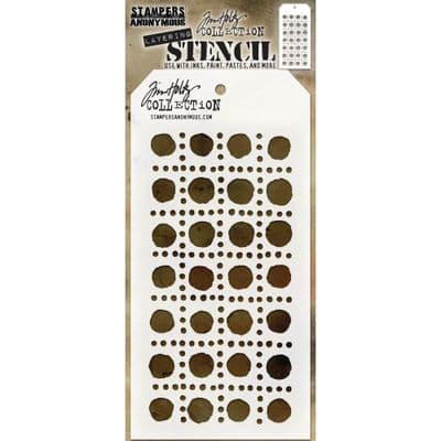 THS155  Tim Holtz Layering Stencil - Dotted Line