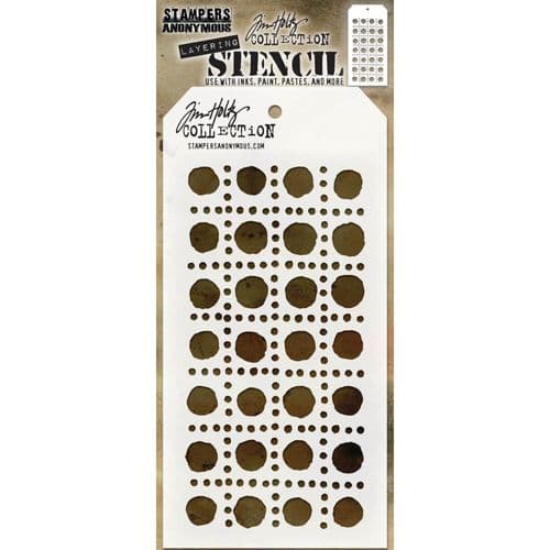 THS155  Tim Holtz Layering Stencil - Dotted Line
