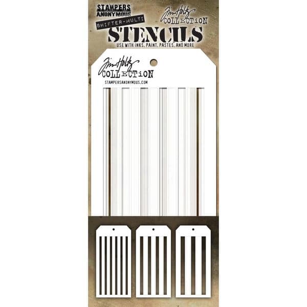 THSM03 - Tim Holtz Layered Stencil Set 3/Pkg - Shifter Stripes