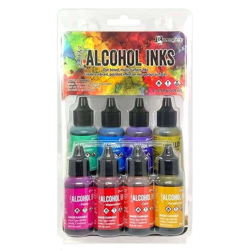Tim Holtz® Ranger Alcohol Ink  8 Pack Kit Spectrum Retro