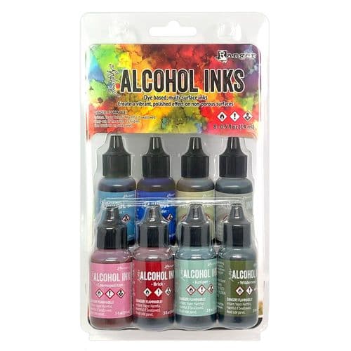 Tim Holtz® Ranger Alcohol Ink  8 Pack Kit Spectrum Urban