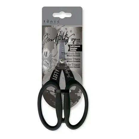 Tim Holtz Tonic Studios -Titanium Snip Micro-Serrated 7" - LEFTY