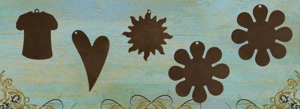 Vintaj Natural Brass Co. Jewelry Findings - Fun In The Sun Altered Blanks (Set of 5)