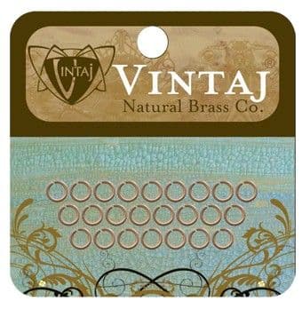 Vintaj Natural Brass Co. Jewelry Findings - Jump Rings 7.25mm (16 pieces)