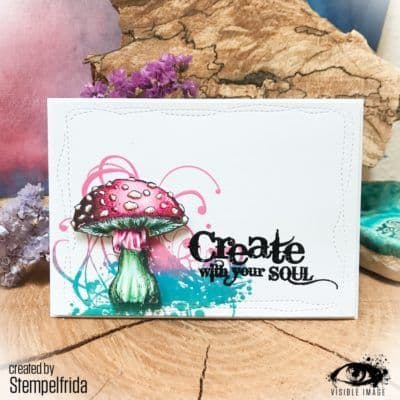 Visible Image Clear Stamp - Grunge Flourish