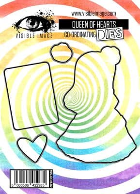 Visible Image Co-ordinating Dies- Queen of Hearts