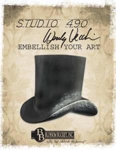 Wendy Vecchi, Studio 490, Embellish Your Art - Black Top Hat