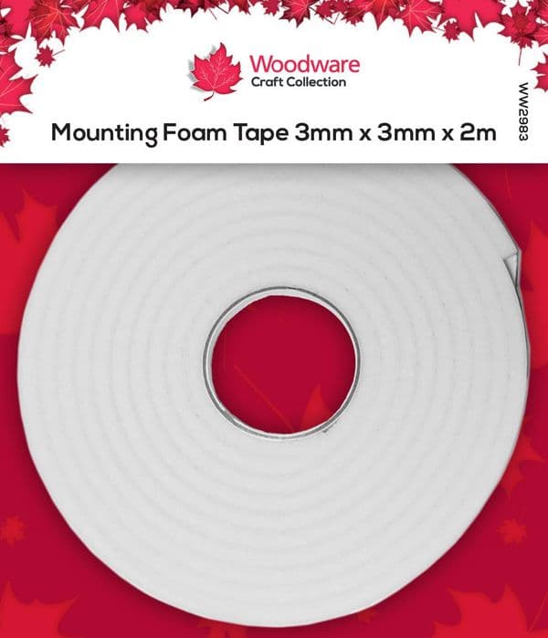 Woodware - Mounting Foam Tape - 3mm x 3mm x 2m