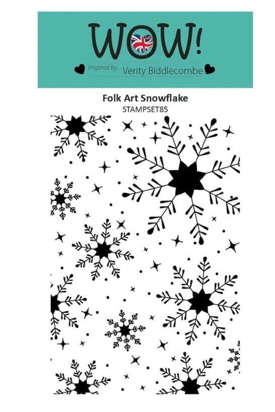 WOW! Modern Folk Art Snowflake (by Verity Biddlecombe) - Clear Stamp Set (A6)
