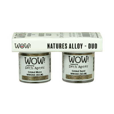 WOW! Nature's Alloy Duo of Mixed Media Embossing Powders (...inspired by Seth Apter)