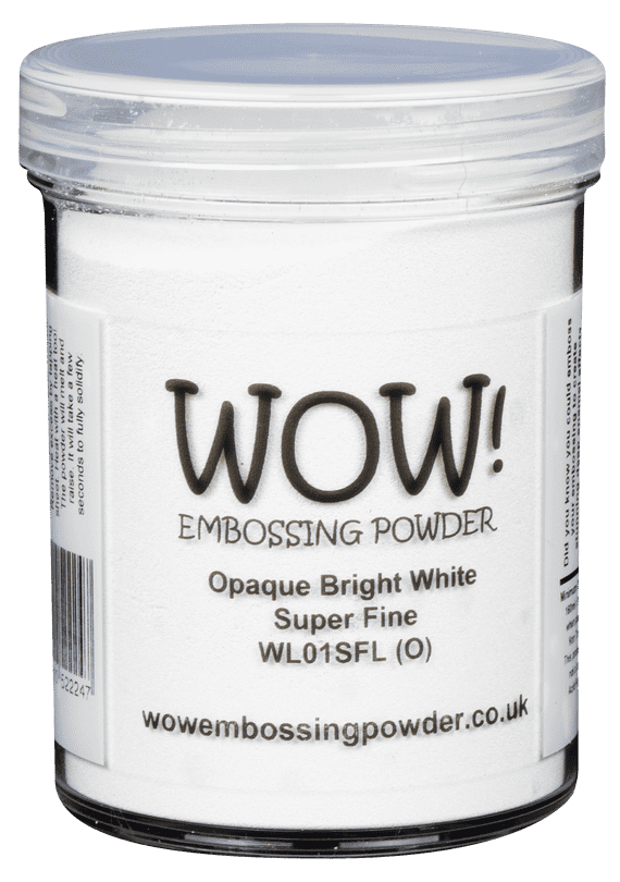 WOW! Opaque Bright White Embossing Powder Super Fine Large Jar 160ml
