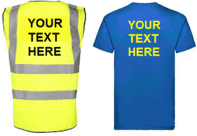 Add Back Print Option £3.50 (Minimum 10  Items)