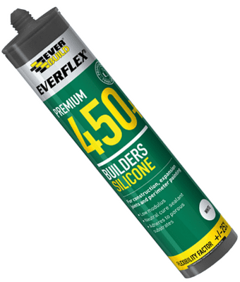 Everbuild Premium 450 LMN  Builders Silicone Sealant  from